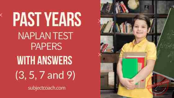 past years naplan test papers with answers